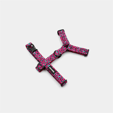 Pink leopard Harness