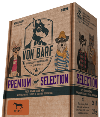 Horse recipe 8x 250gr (bone free)